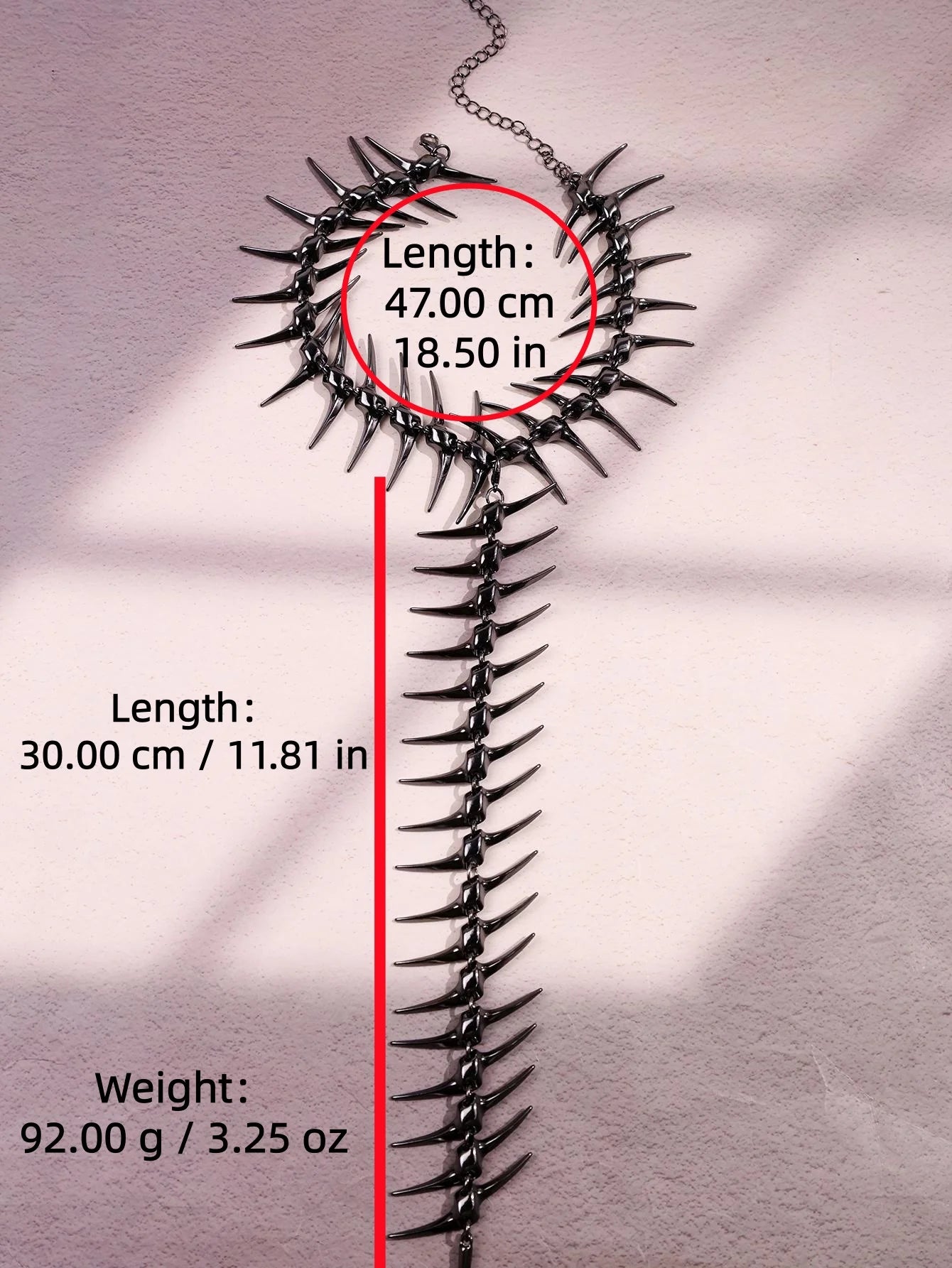 Edgy Thorn Skeleton Alloy Women’s Necklace