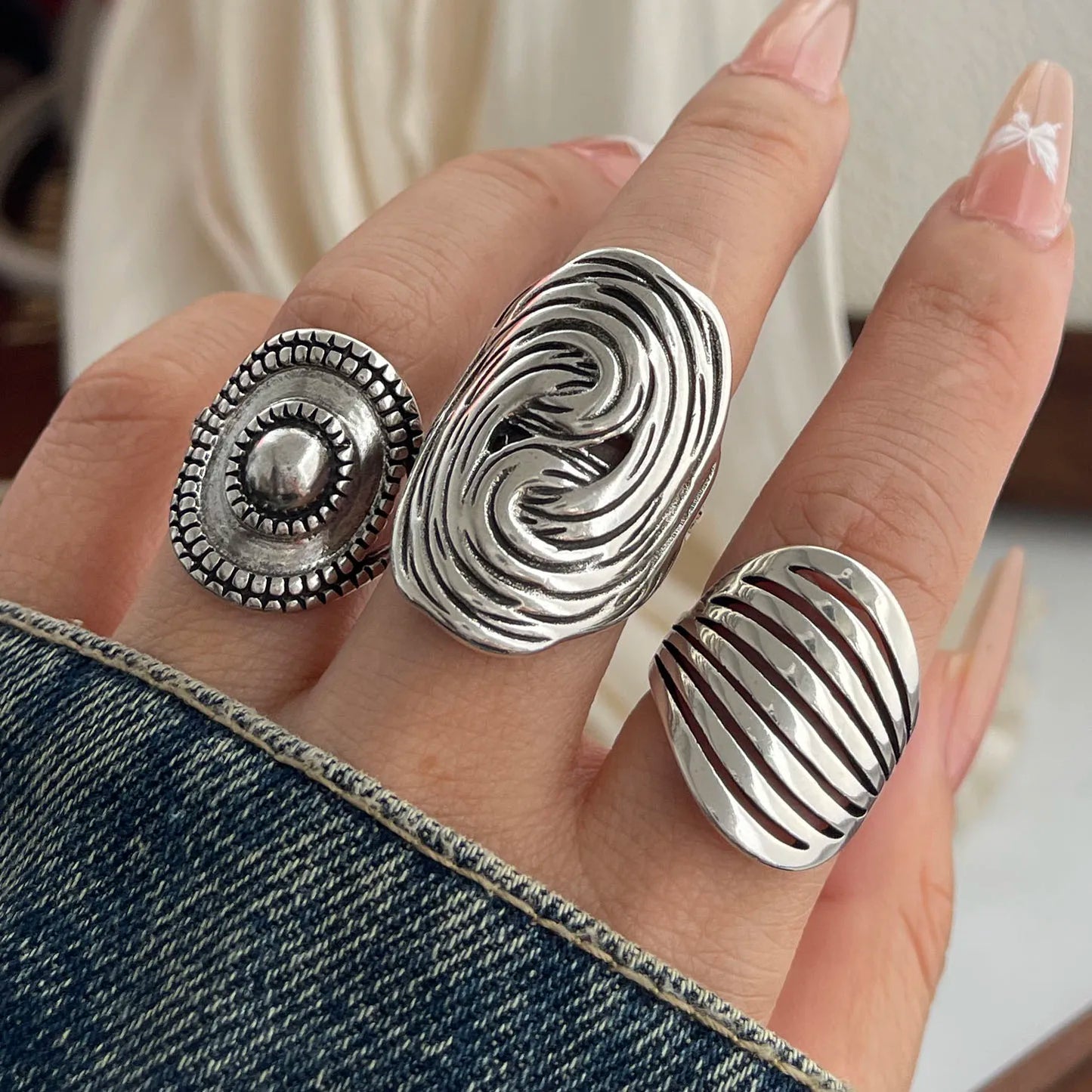 925 Silver Minimalist Handmade Simple Round Strip Ring - BOGO Free 🔥