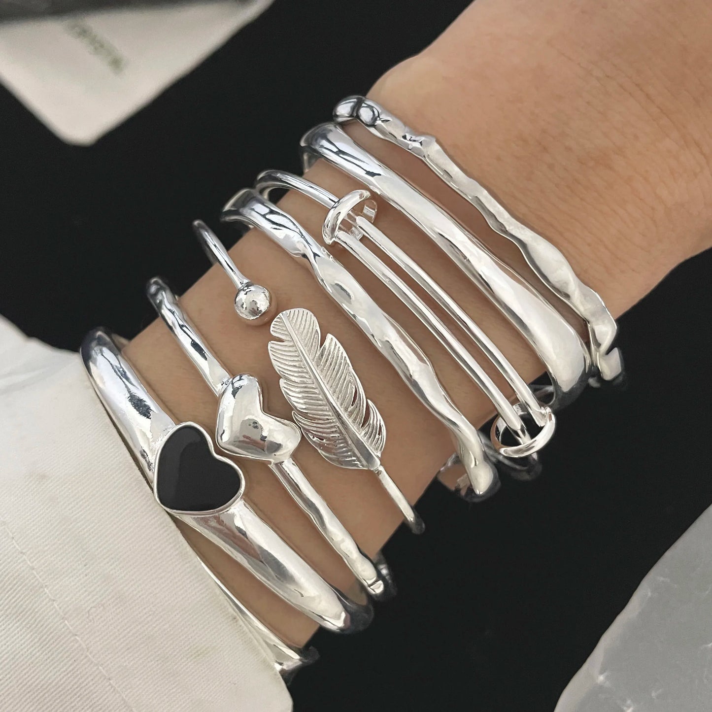 100% Solid 925 Sterling Silver Metal Bracelet  Buy one Get One FrEE🔥
