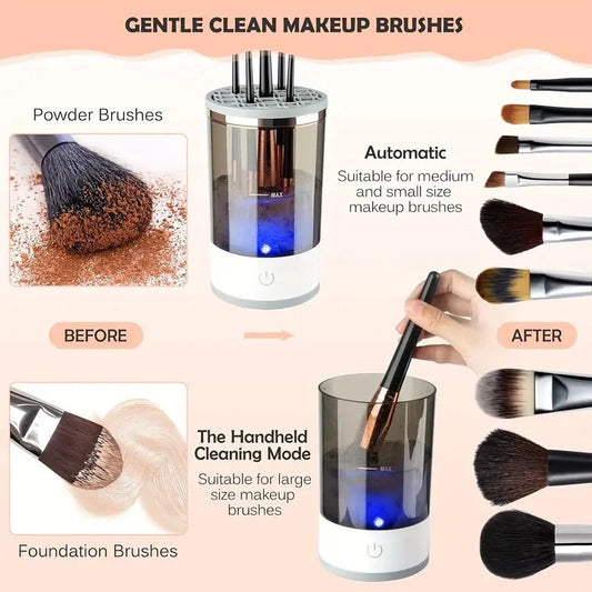 Portable Electric Makeup Brush Cleaner -Buy One Get One Free