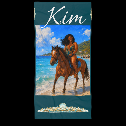 Riding the Shore - Personalized Beach Towel