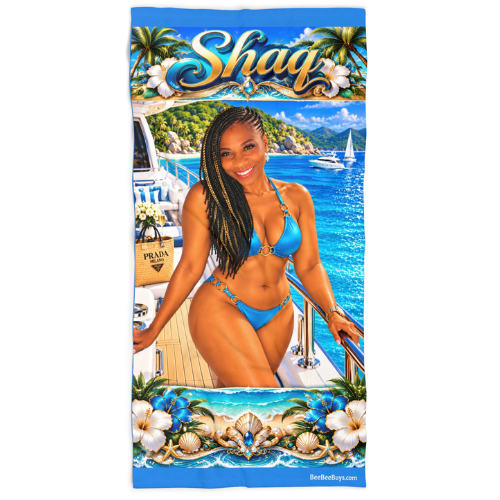 Yacht time - Personalized Beach Towel