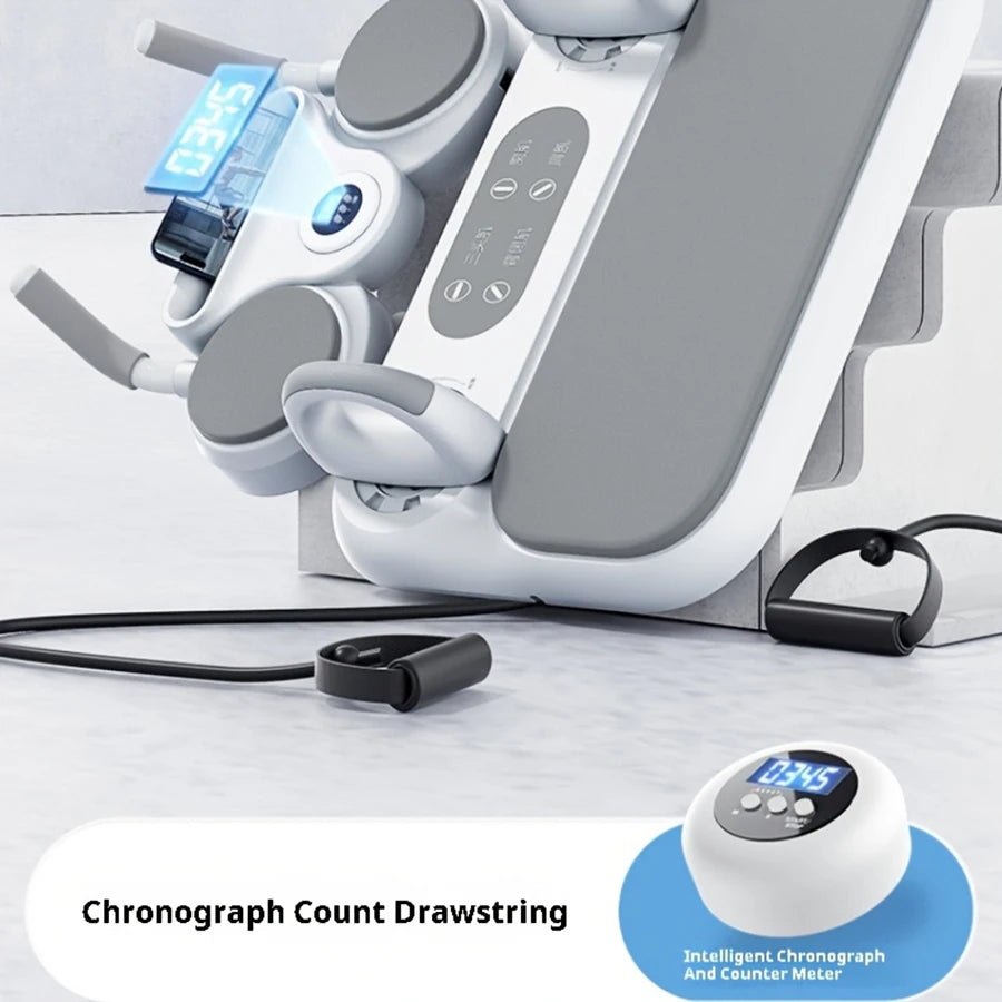 ABS 6 - in - 1 Multi - Purpose Pilates and Abdominal Training Board Set with Resistance Band, Ab Roller, Push - Up Board, Counter - BeeBeeBuys