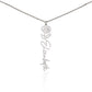 IT'S IMPOSSIBLE - NAMEPLATE FLOWER NAME NECKLACE
