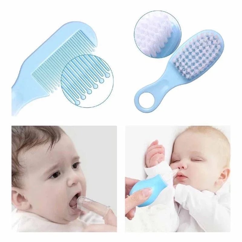 Baby Care Kit (8PCS) - Hospital - Grade Nail Clippers, Soft Brush, Safety Nasal Aspirator, Gentle Comb & | Newborn Essentials - BeeBeeBuys