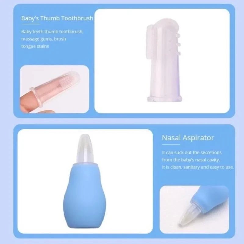 Baby Care Kit (8PCS) - Hospital - Grade Nail Clippers, Soft Brush, Safety Nasal Aspirator, Gentle Comb & | Newborn Essentials - BeeBeeBuys
