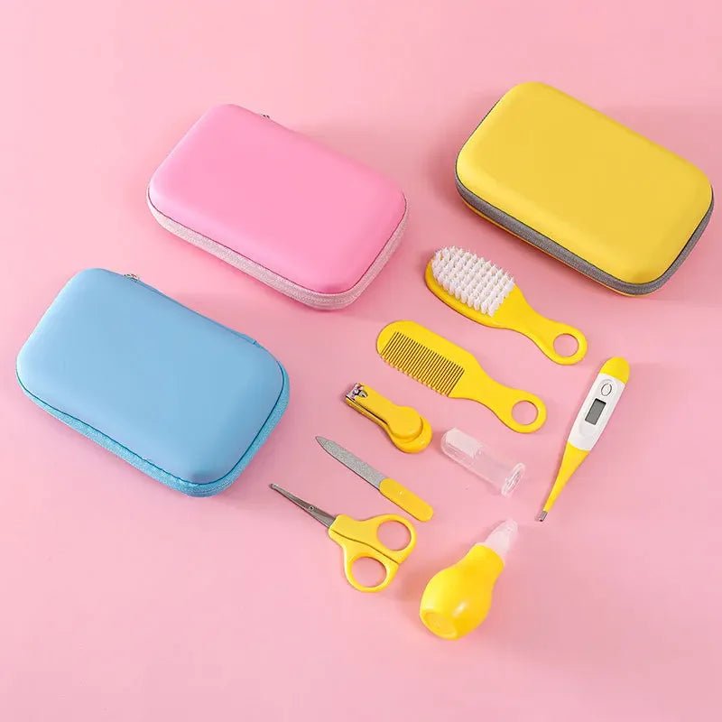 Baby Care Kit (8PCS) - Hospital - Grade Nail Clippers, Soft Brush, Safety Nasal Aspirator, Gentle Comb & | Newborn Essentials - BeeBeeBuys