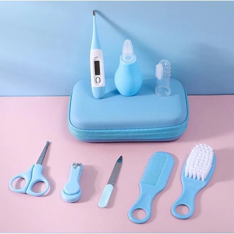 Baby Care Kit (8PCS) - Hospital - Grade Nail Clippers, Soft Brush, Safety Nasal Aspirator, Gentle Comb & | Newborn Essentials - BeeBeeBuys