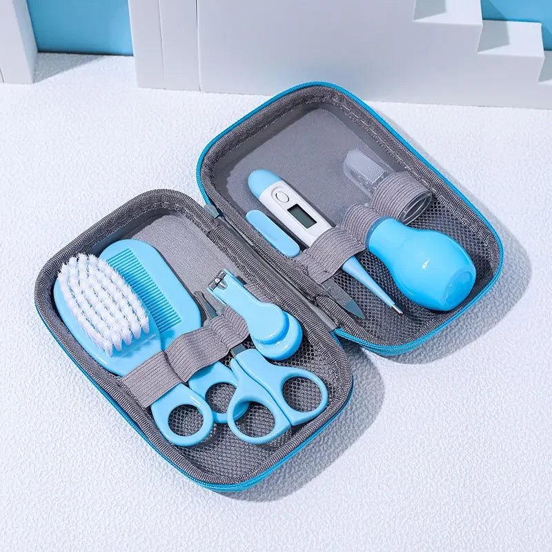 Baby Care Kit (8PCS) - Hospital - Grade Nail Clippers, Soft Brush, Safety Nasal Aspirator, Gentle Comb & | Newborn Essentials - BeeBeeBuys