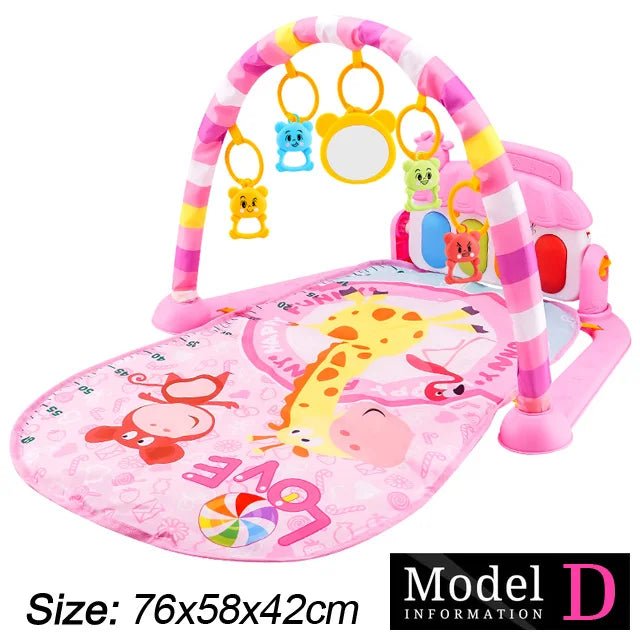Baby Fitness Stand Music Play Gym Activity Toys Newborn P - BeeBeeBuys