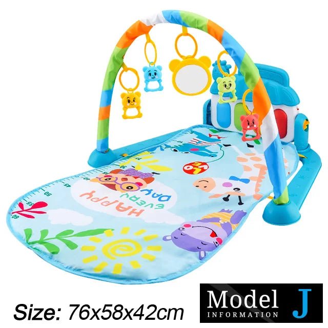 Baby Fitness Stand Music Play Gym Activity Toys Newborn P - BeeBeeBuys