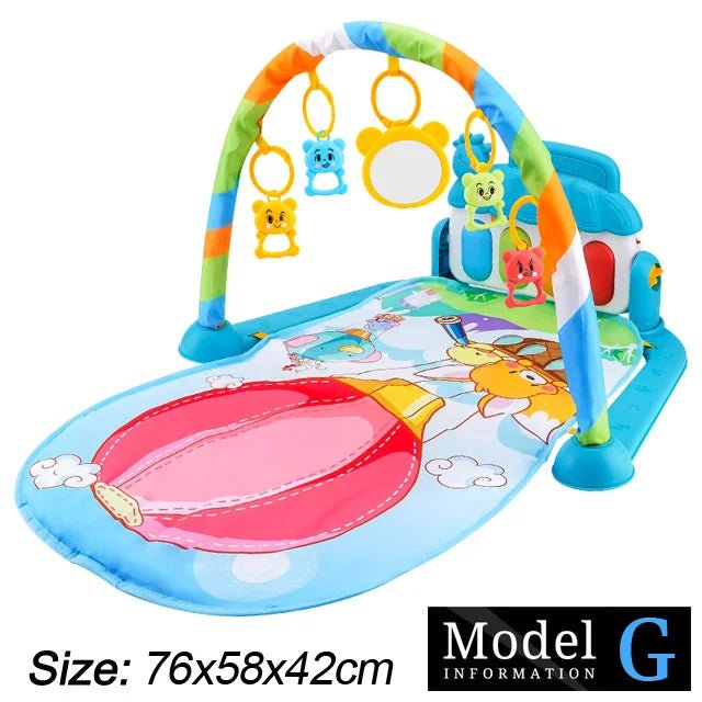 Baby Fitness Stand Music Play Gym Activity Toys Newborn P - BeeBeeBuys