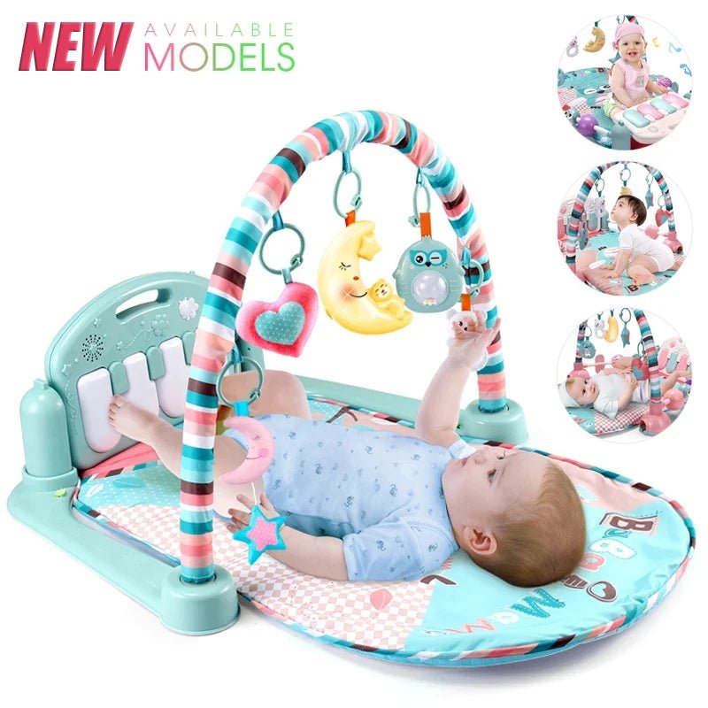 Baby Fitness Stand Music Play Gym Activity Toys Newborn P - BeeBeeBuys