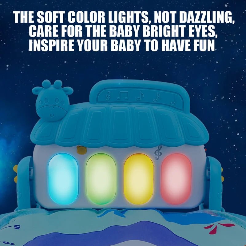 Baby Fitness Stand Music Play Gym Activity Toys Newborn P - BeeBeeBuys