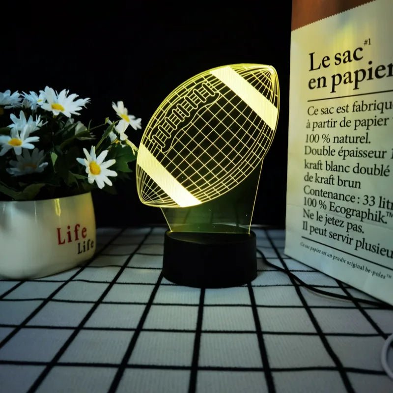 Basketball and Football shaped Night light 3D - BeeBeeBuys