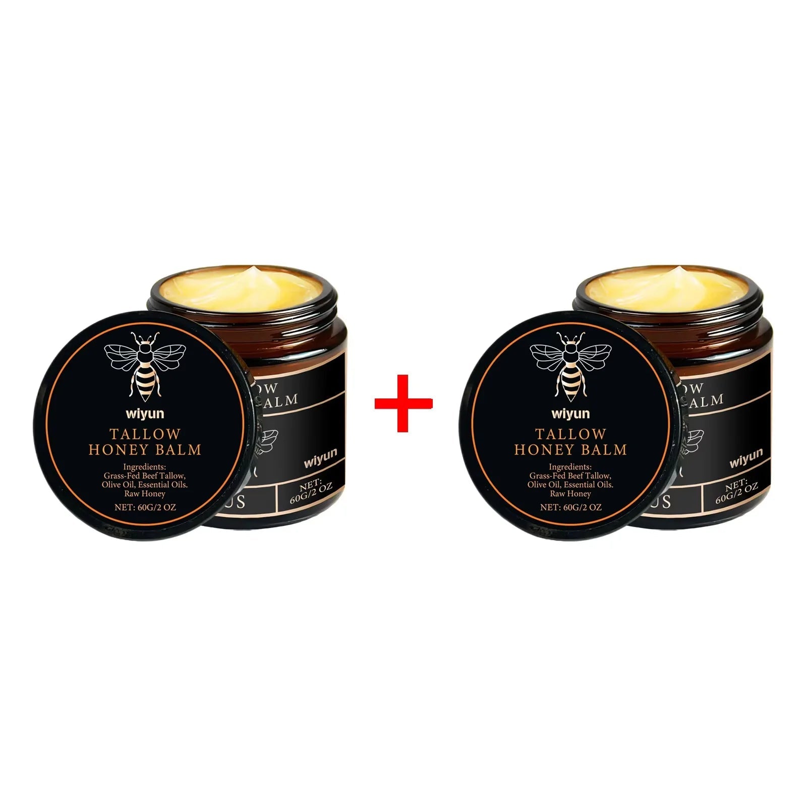 Beef Tallow Face Cream Improves Loose Skin Lasting Moisturizing - Value packs 1x, 2x, 3x - BeeBeeBuys