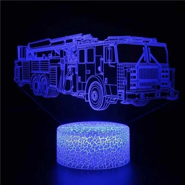 Car,Truck,Tractor,Excavator 3D Night Light LED Touch - BeeBeeBuys