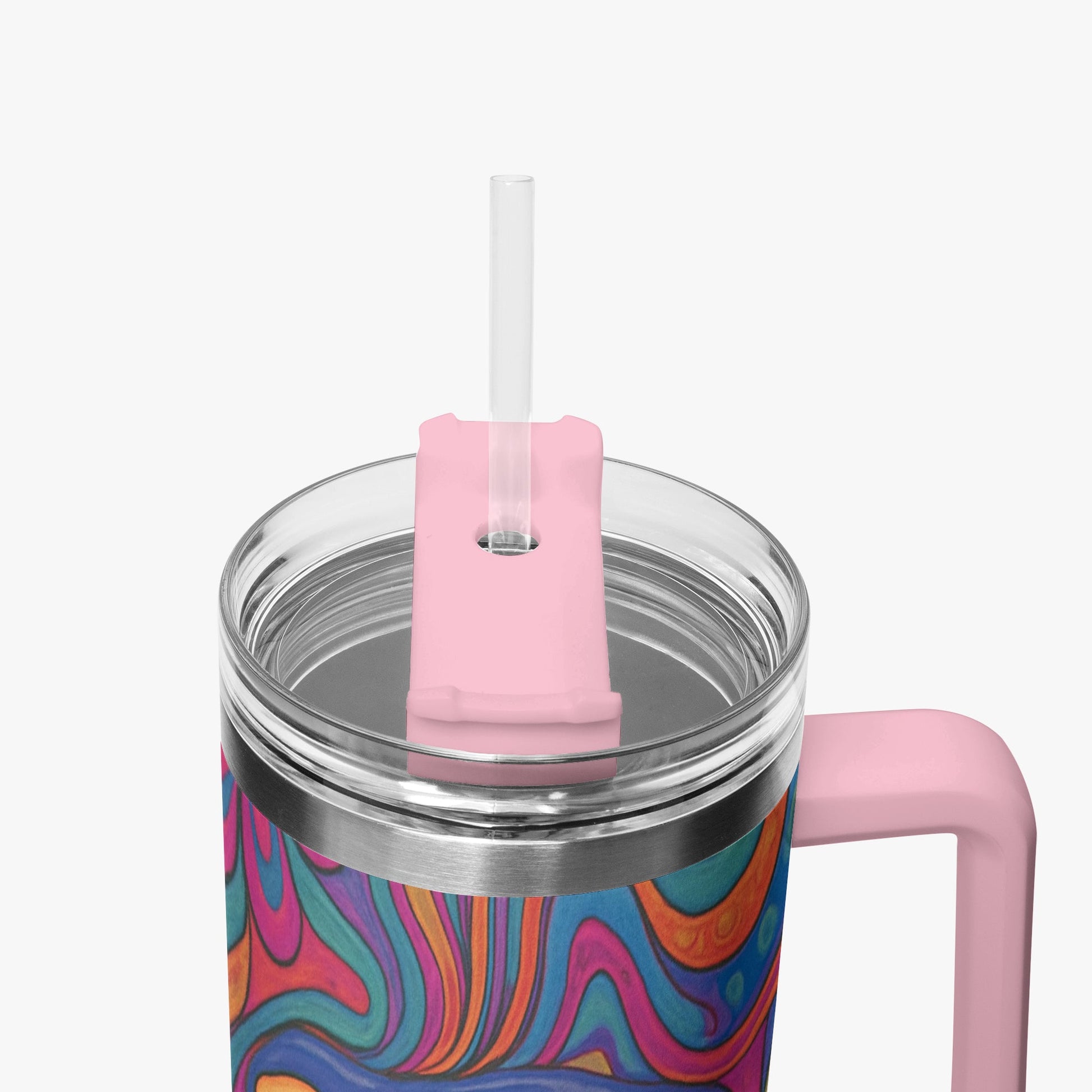 Cosmic Psychedelic 40oz Stainless Steel Car Tumbler - BeeBeeBuys