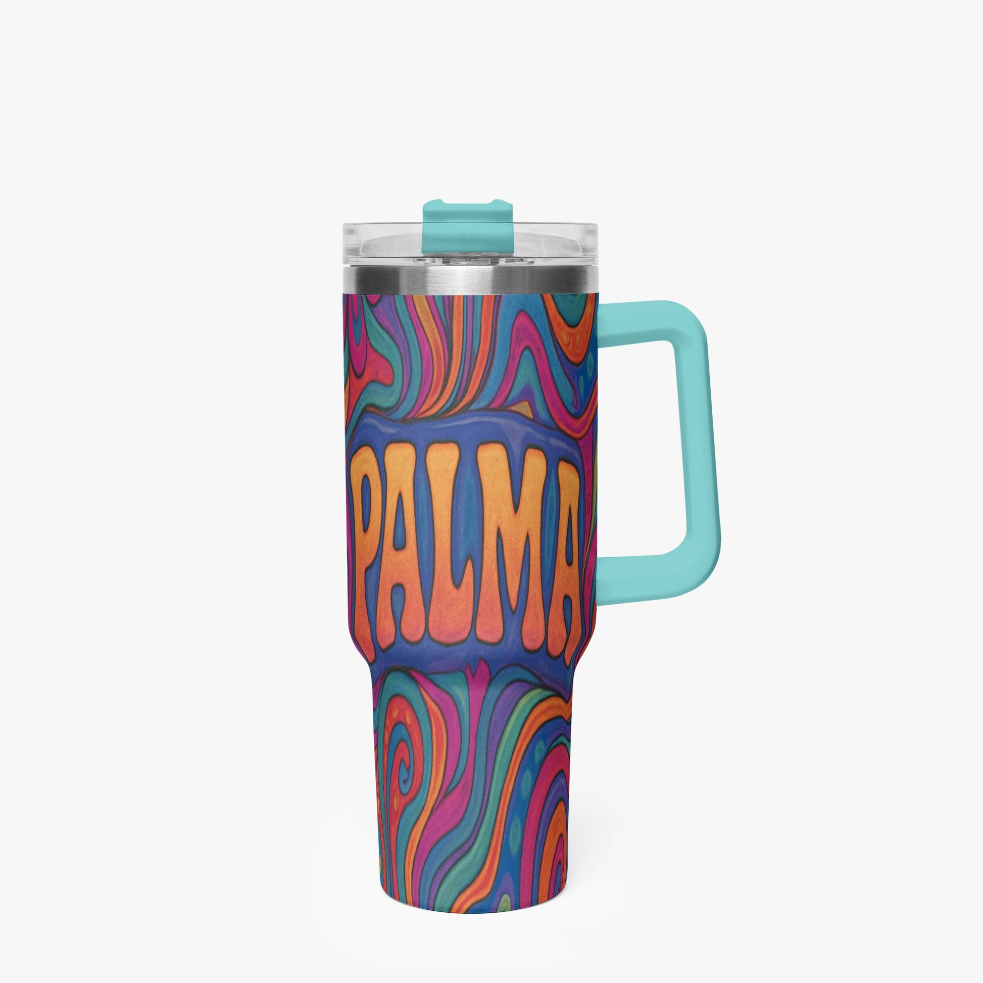 Cosmic Psychedelic 40oz Stainless Steel Car Tumbler - BeeBeeBuys