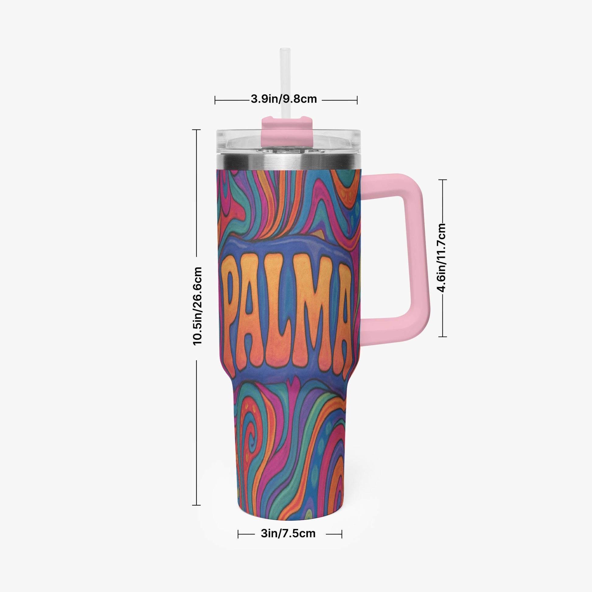 Cosmic Psychedelic 40oz Stainless Steel Car Tumbler - BeeBeeBuys