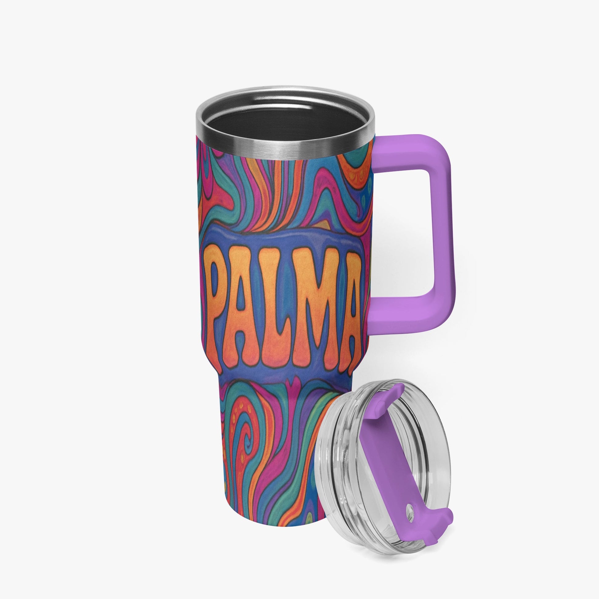 Cosmic Psychedelic 40oz Stainless Steel Car Tumbler - BeeBeeBuys
