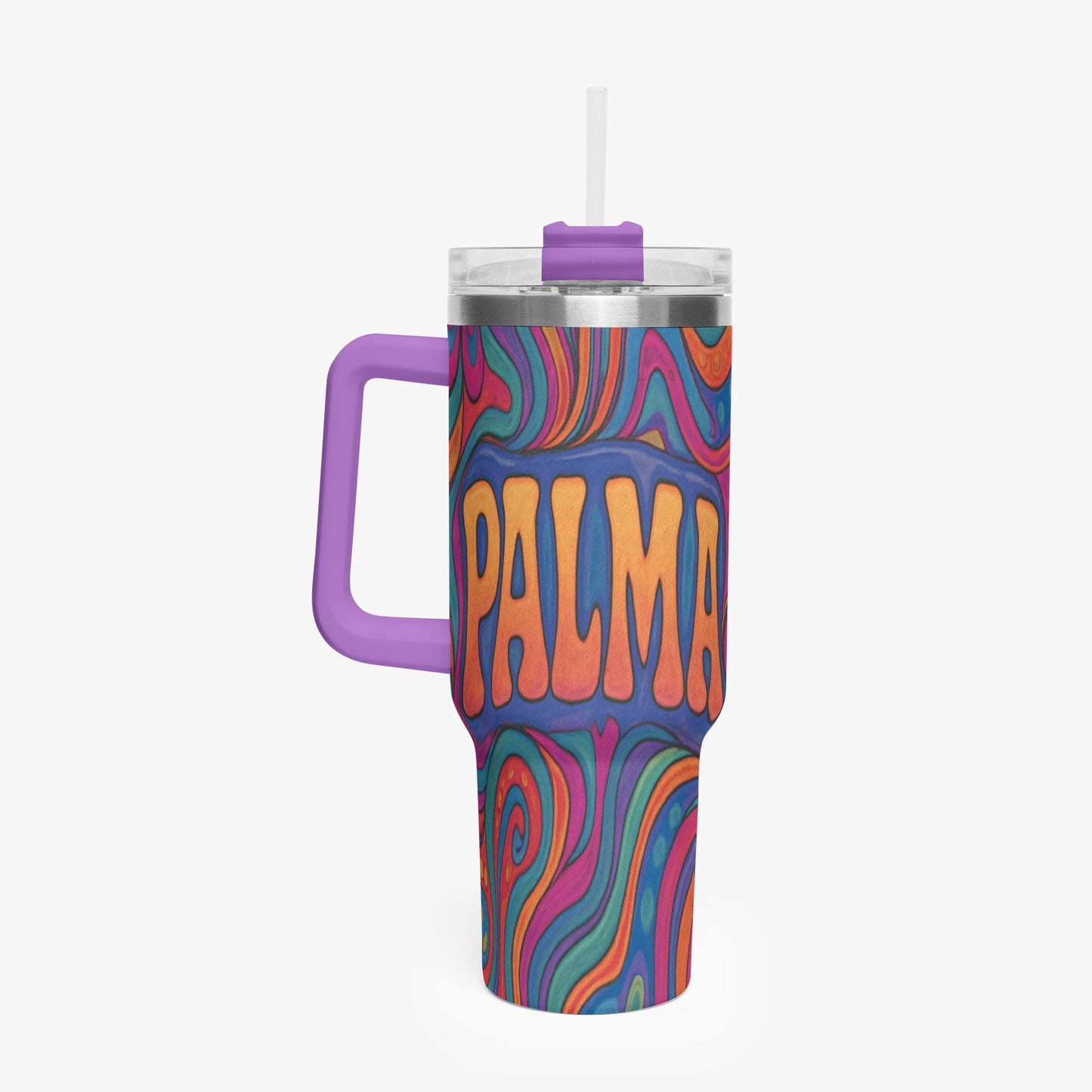 Cosmic Psychedelic 40oz Stainless Steel Car Tumbler - BeeBeeBuys