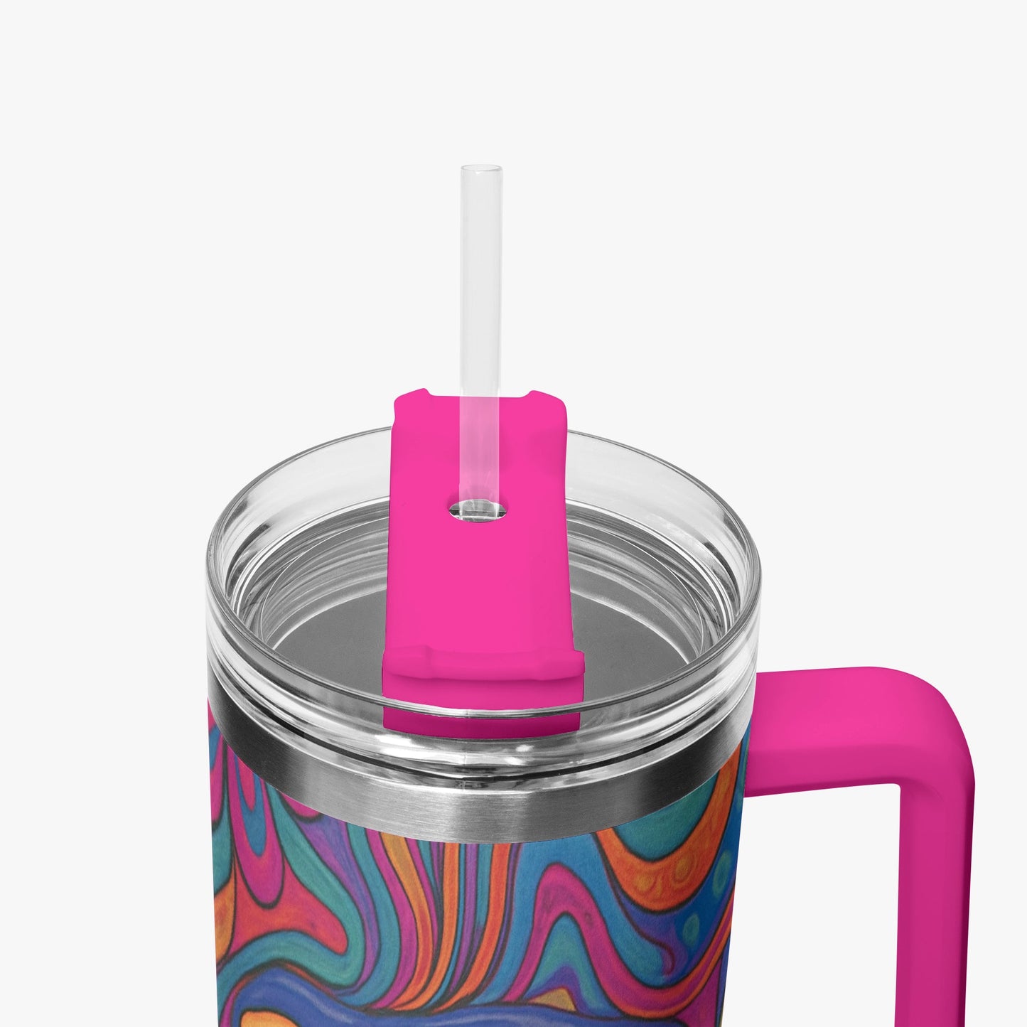 Cosmic Psychedelic 40oz Stainless Steel Car Tumbler - BeeBeeBuys