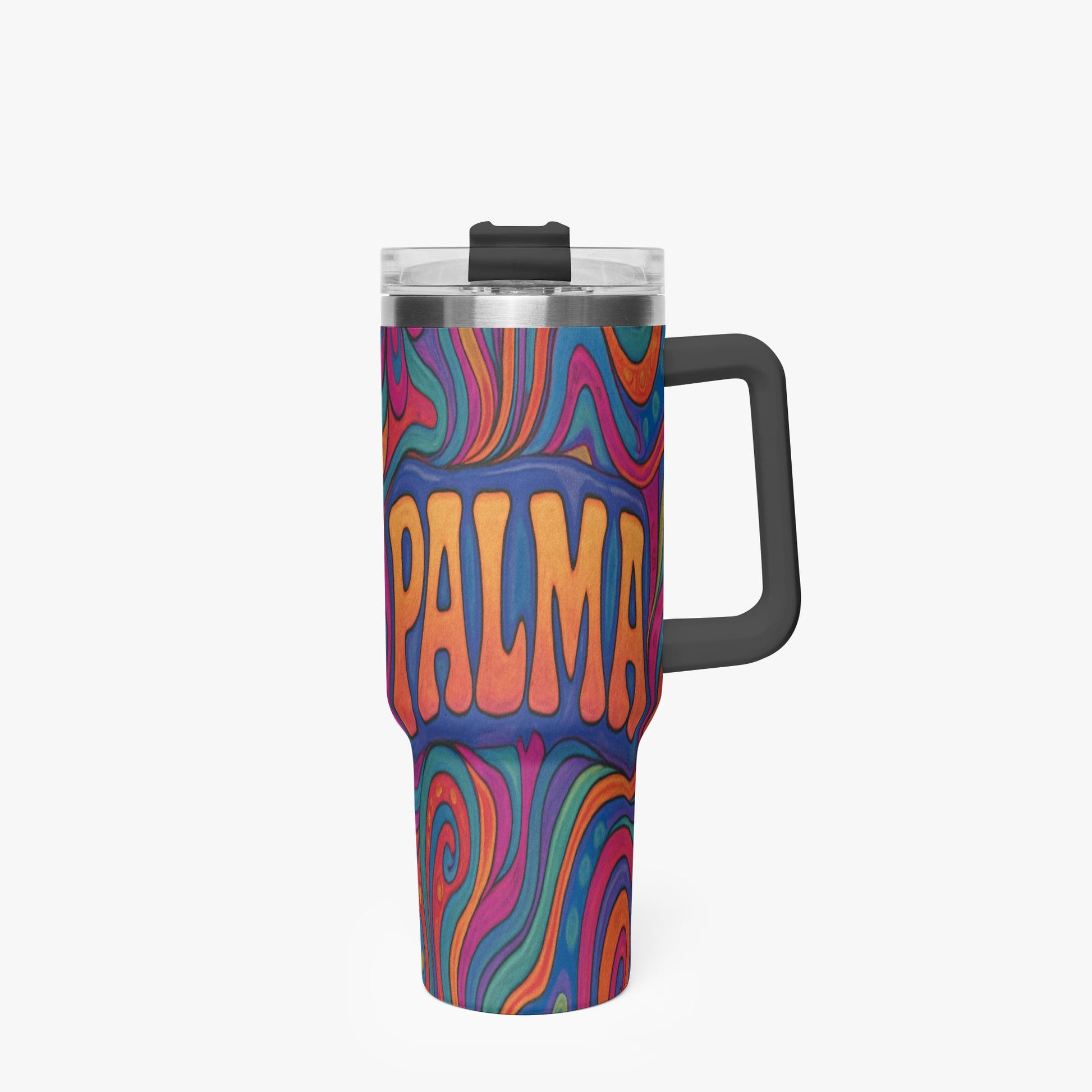 Cosmic Psychedelic 40oz Stainless Steel Car Tumbler - BeeBeeBuys