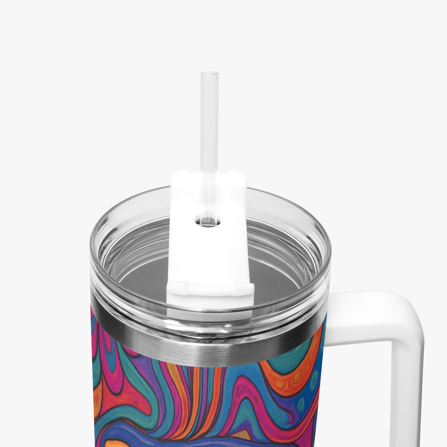 Cosmic Psychedelic 40oz Stainless Steel Car Tumbler - BeeBeeBuys