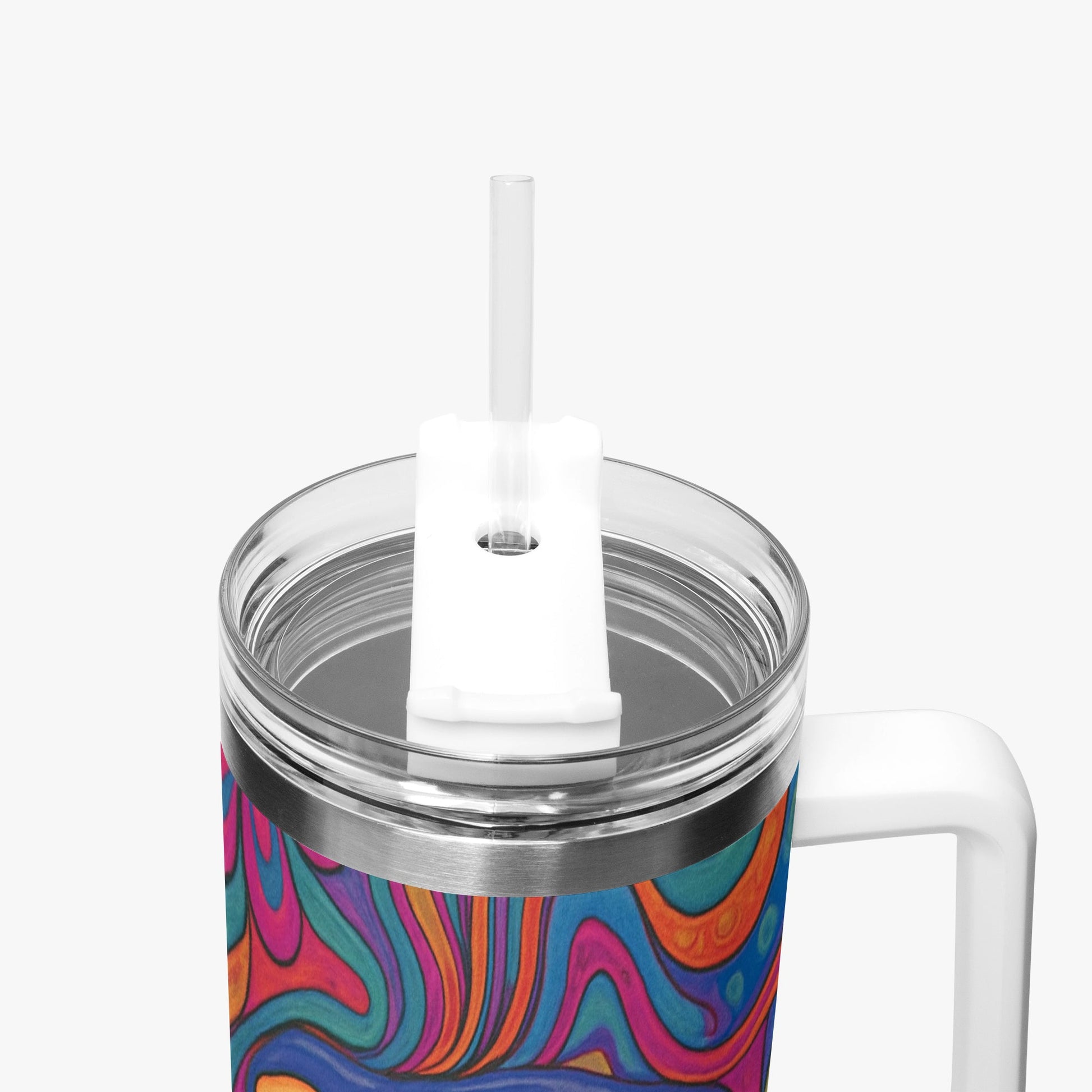 Cosmic Psychedelic 40oz Stainless Steel Car Tumbler - BeeBeeBuys