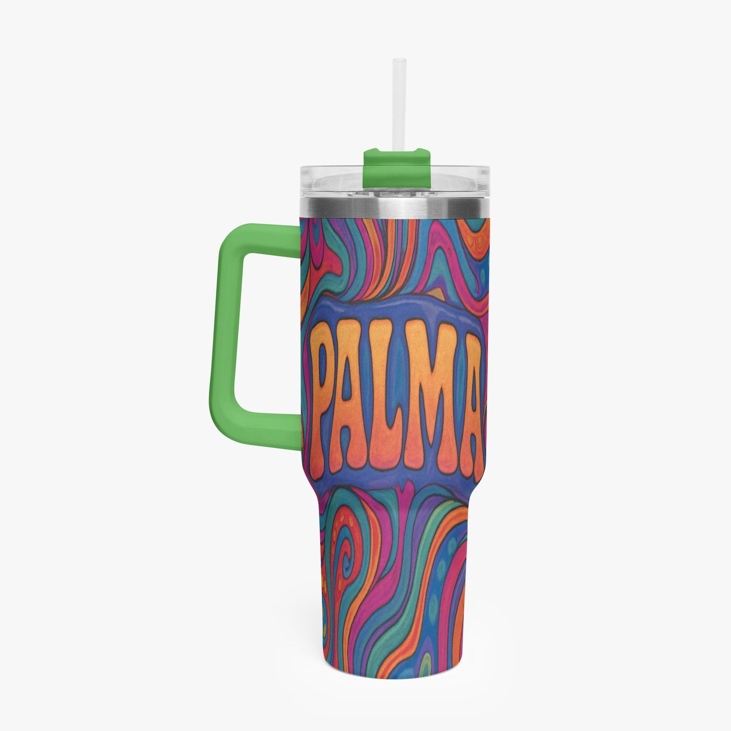 Cosmic Psychedelic 40oz Stainless Steel Car Tumbler - BeeBeeBuys