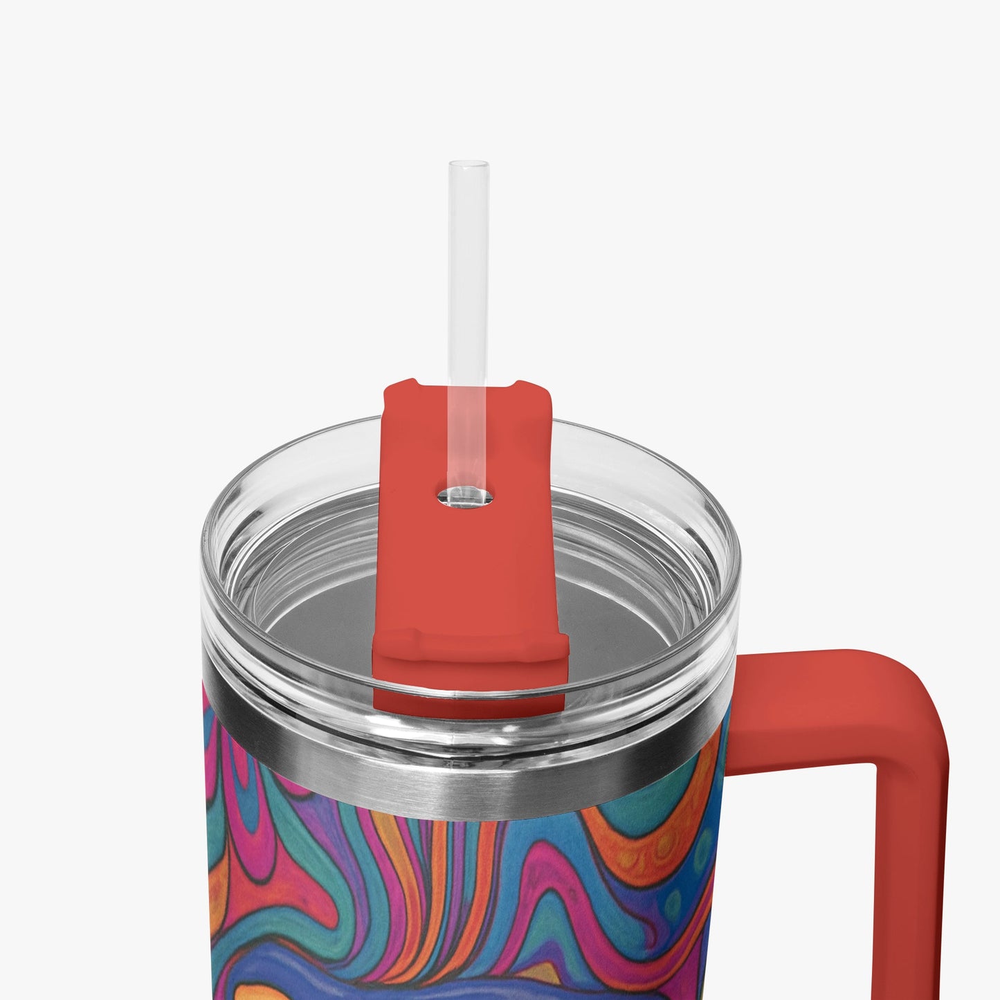 Cosmic Psychedelic 40oz Stainless Steel Car Tumbler - BeeBeeBuys