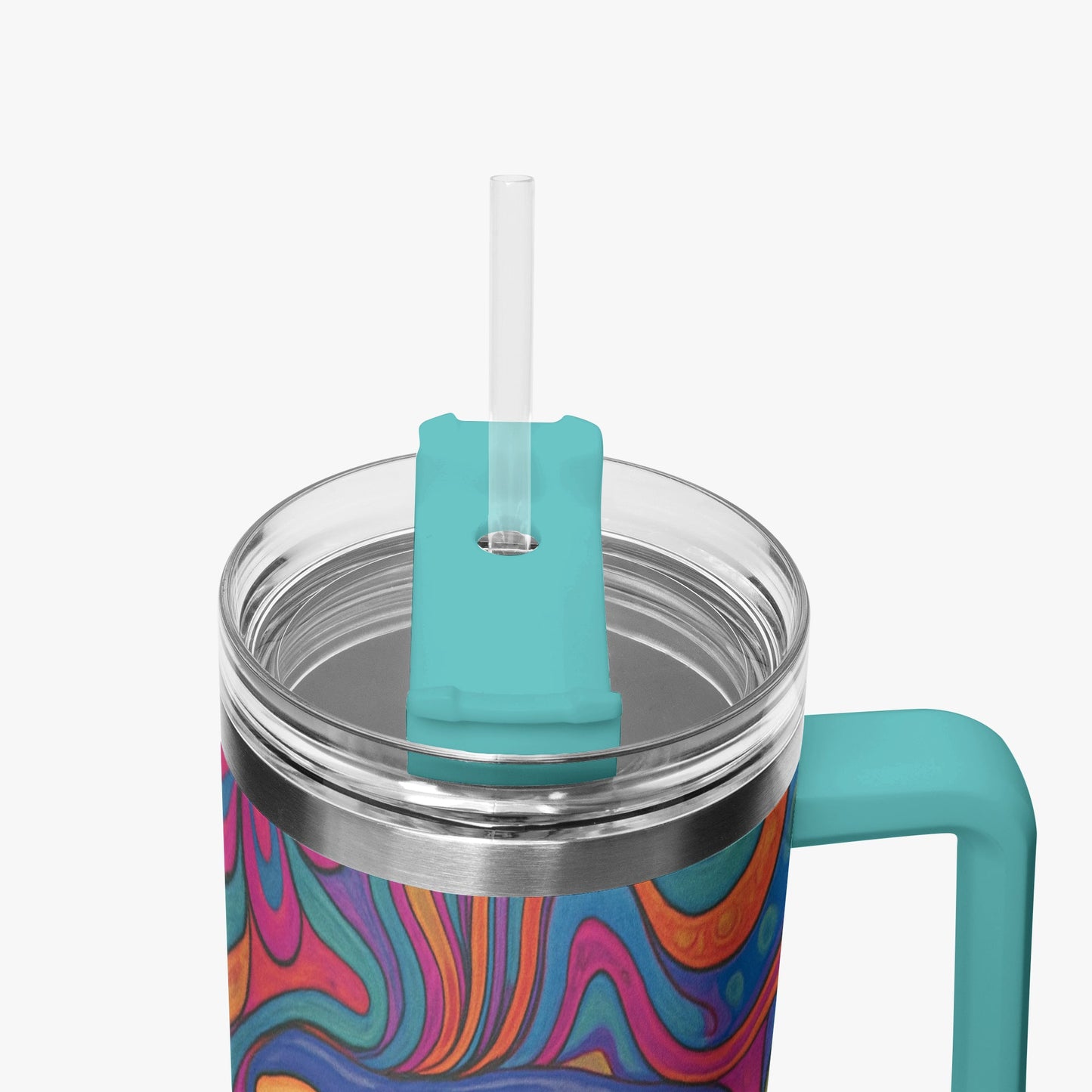 Cosmic Psychedelic 40oz Stainless Steel Car Tumbler - BeeBeeBuys