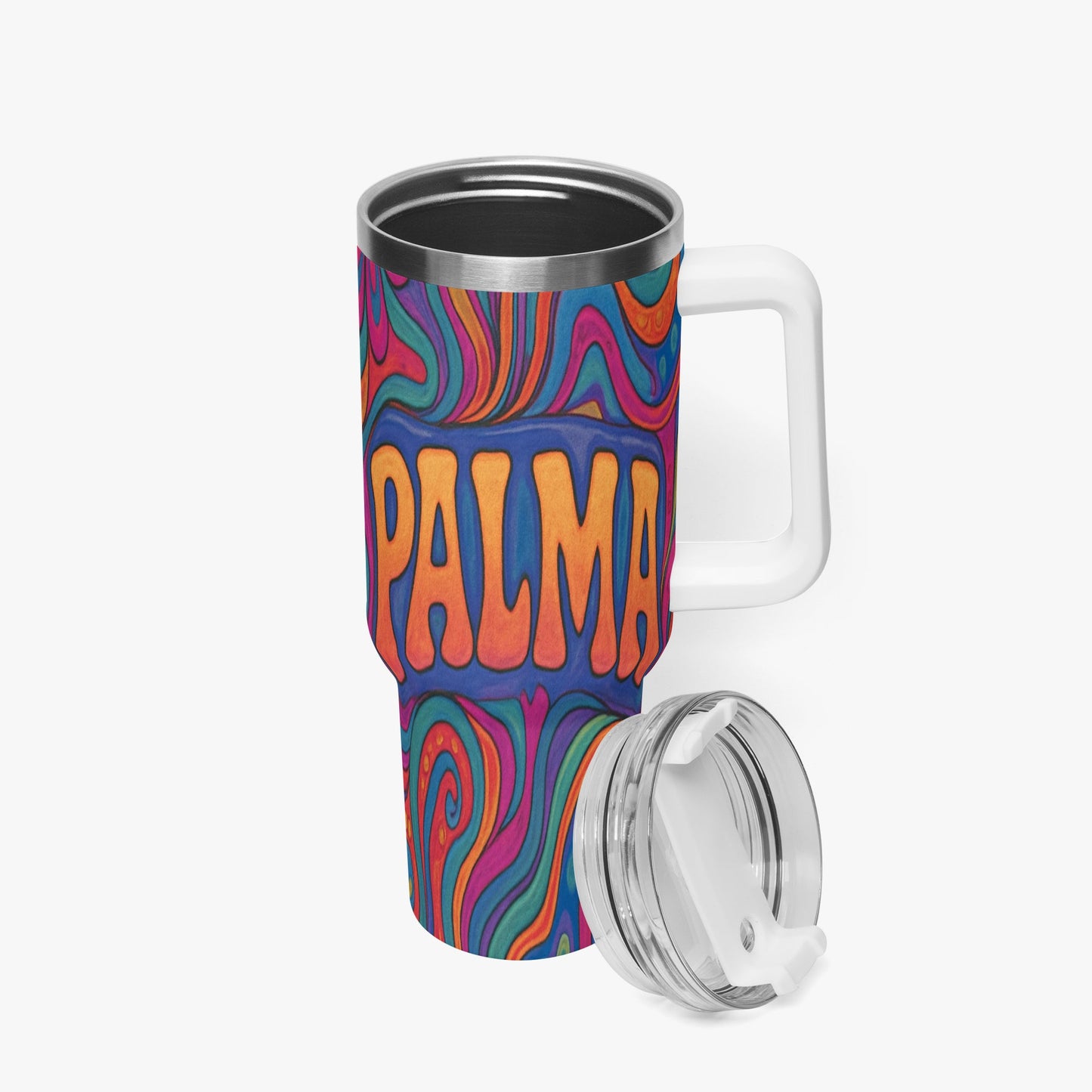 Cosmic Psychedelic 40oz Stainless Steel Car Tumbler - BeeBeeBuys
