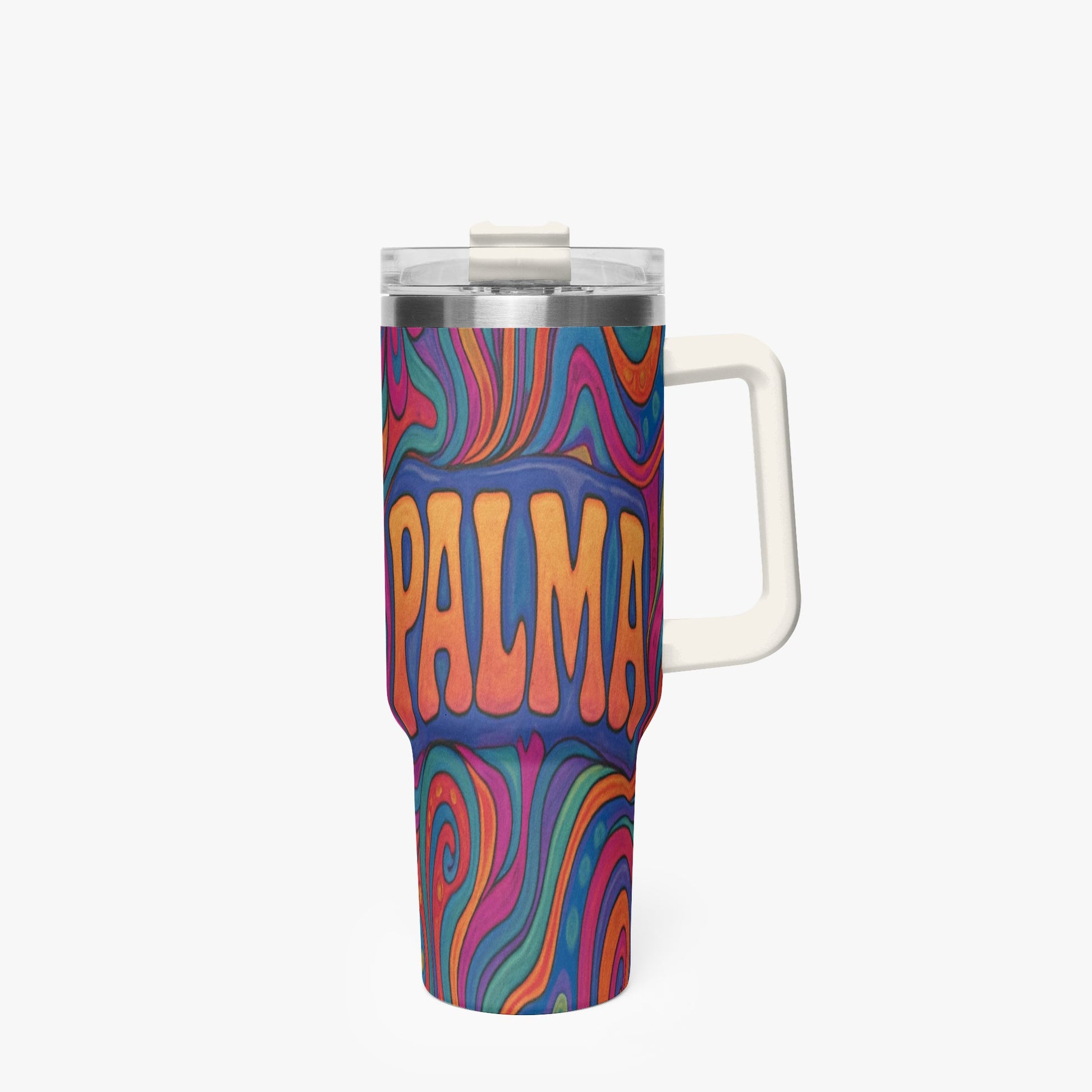 Cosmic Psychedelic 40oz Stainless Steel Car Tumbler - BeeBeeBuys