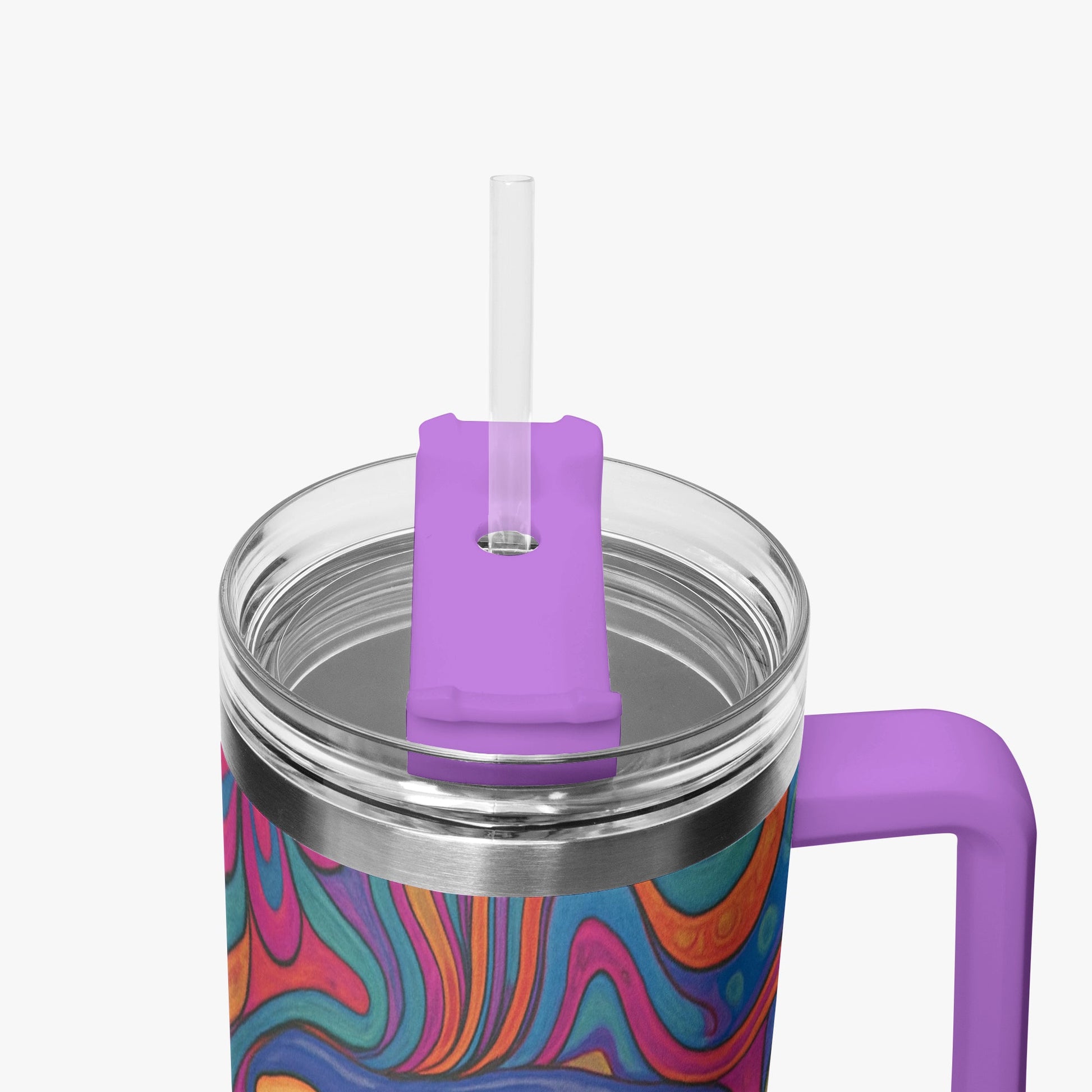 Cosmic Psychedelic 40oz Stainless Steel Car Tumbler - BeeBeeBuys