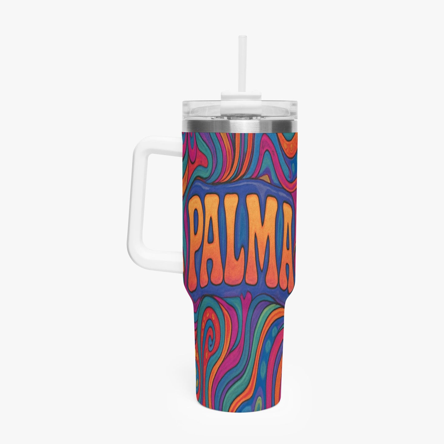 Cosmic Psychedelic 40oz Stainless Steel Car Tumbler - BeeBeeBuys