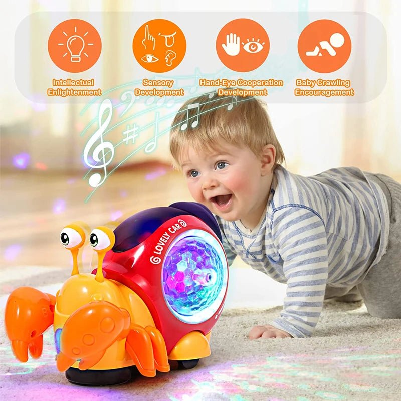 Crawling Crab Baby Toys With Music Light Up - BeeBeeBuys