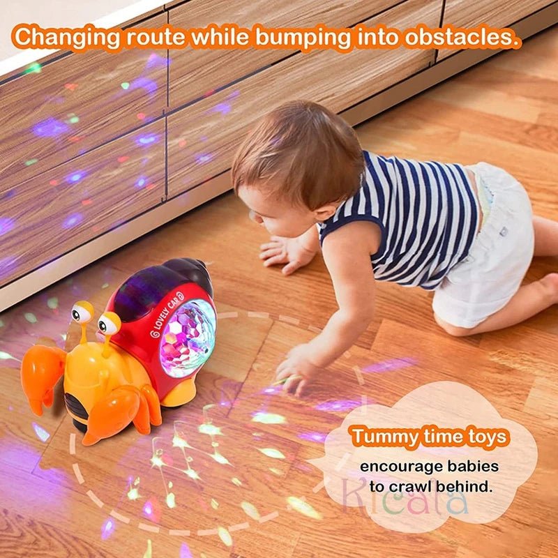 Crawling Crab Baby Toys With Music Light Up - BeeBeeBuys