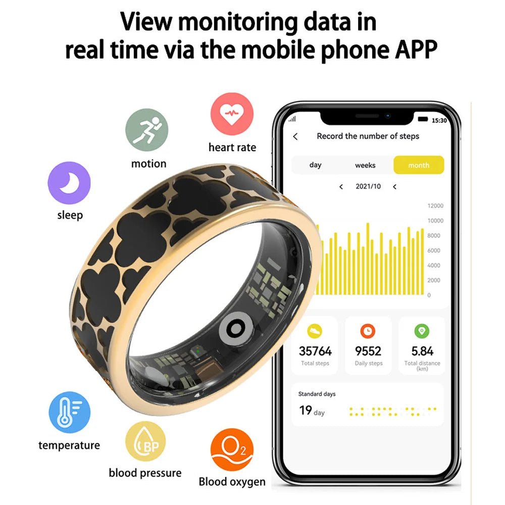 CSS R26 Smart Ring - Heart Rate/Blood Oxygen/Sleep Monitor - BeeBeeBuys