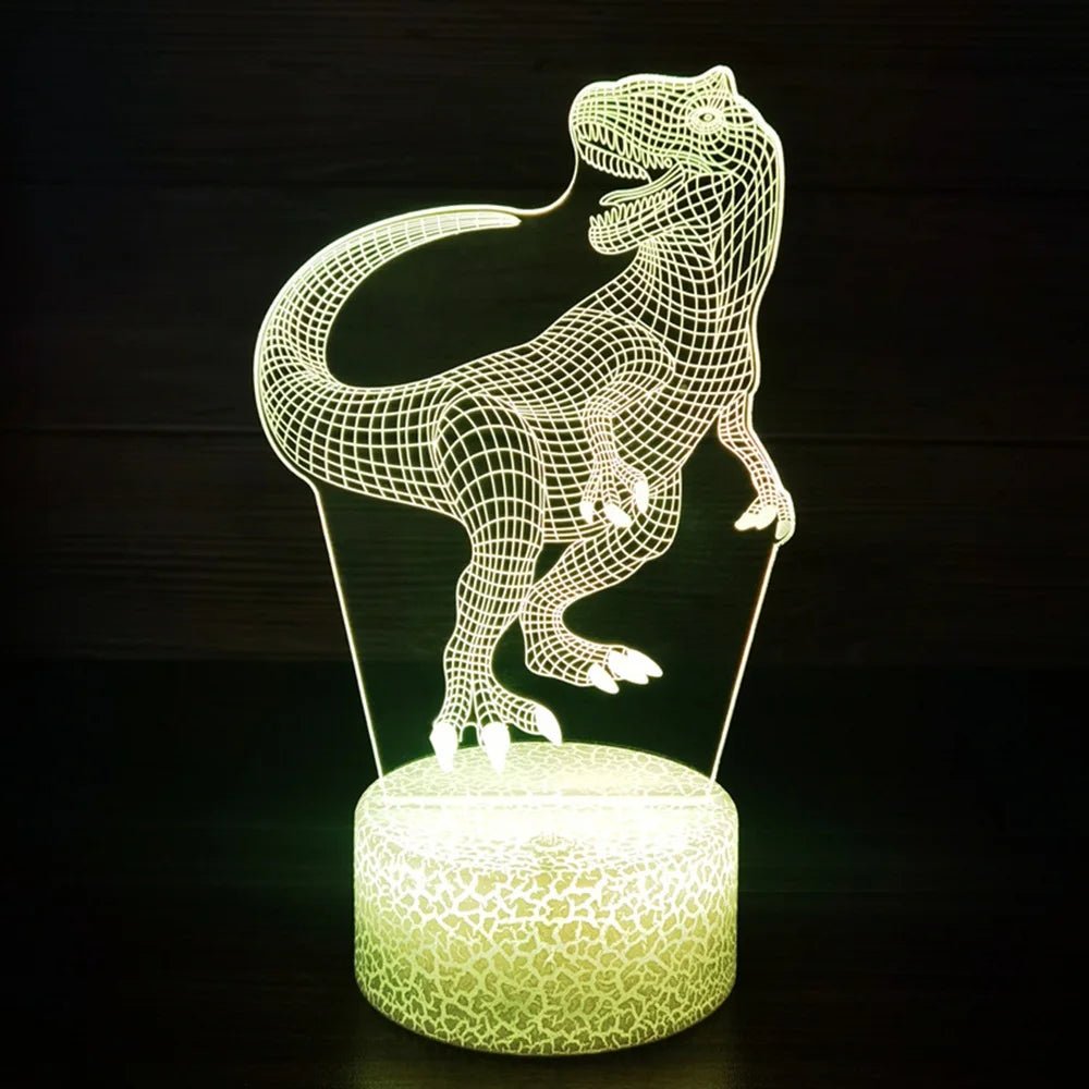 Dinosaur 3D LED Nigh tlight For Kids - BeeBeeBuys