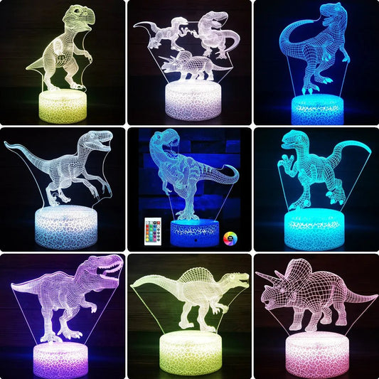 Dinosaur 3D LED Nigh tlight For Kids - BeeBeeBuys