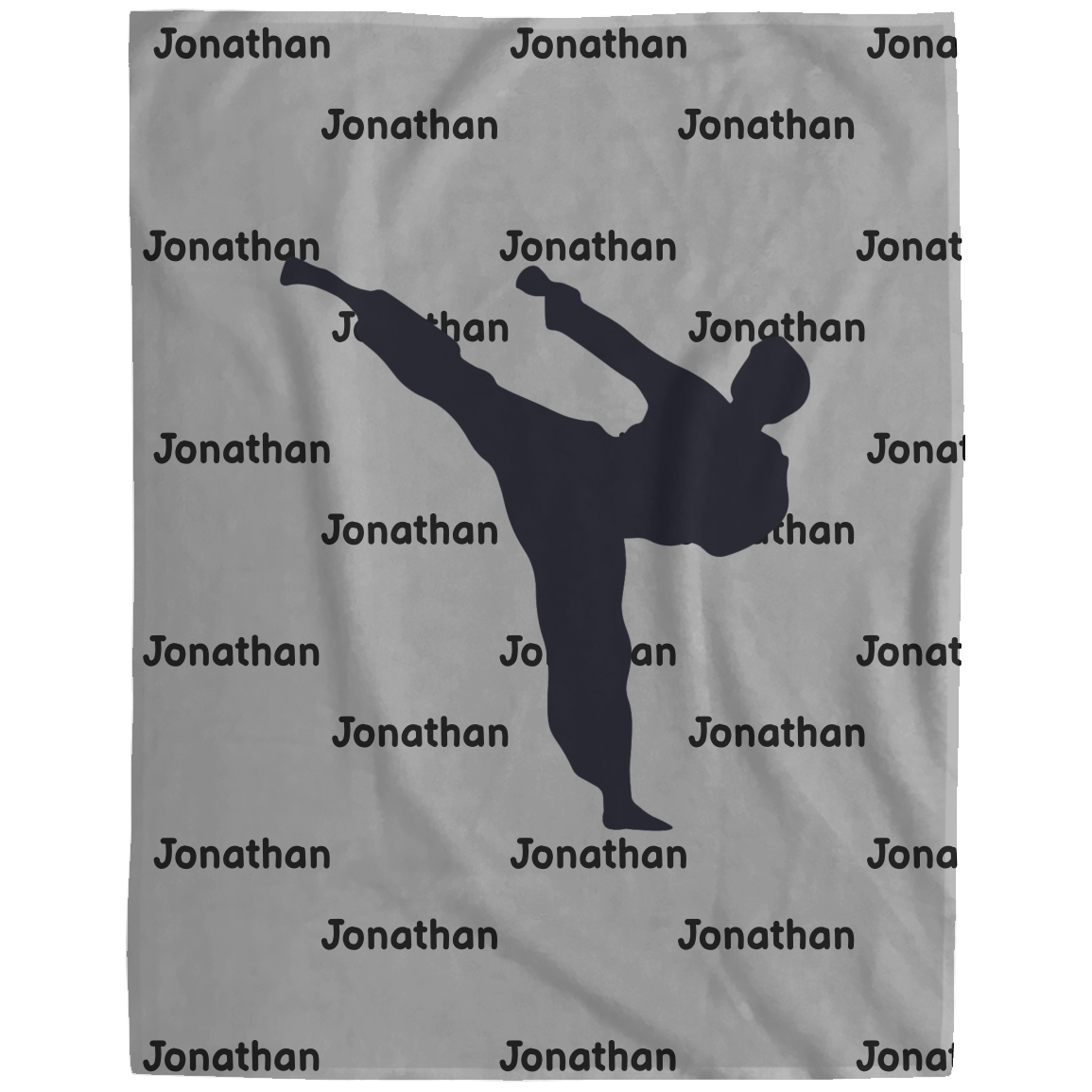 Karate Name Blanket - Fleece Blanket - Personalized 10% off and Free Shipping