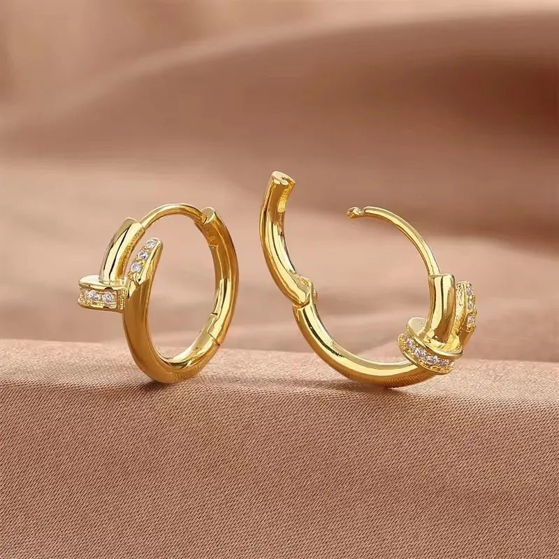 Ear Buckle Round Circle Hoop Earring for Women - Buy One Get One Free 🔥 - BeeBeeBuys