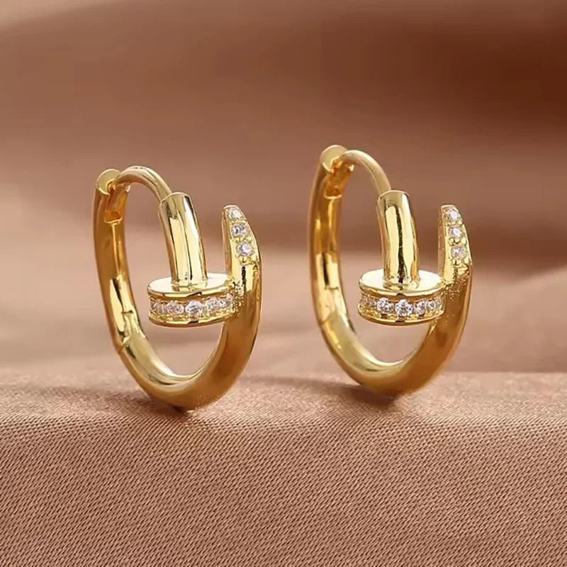 Ear Buckle Round Circle Hoop Earring for Women - Buy One Get One Free 🔥 - BeeBeeBuys