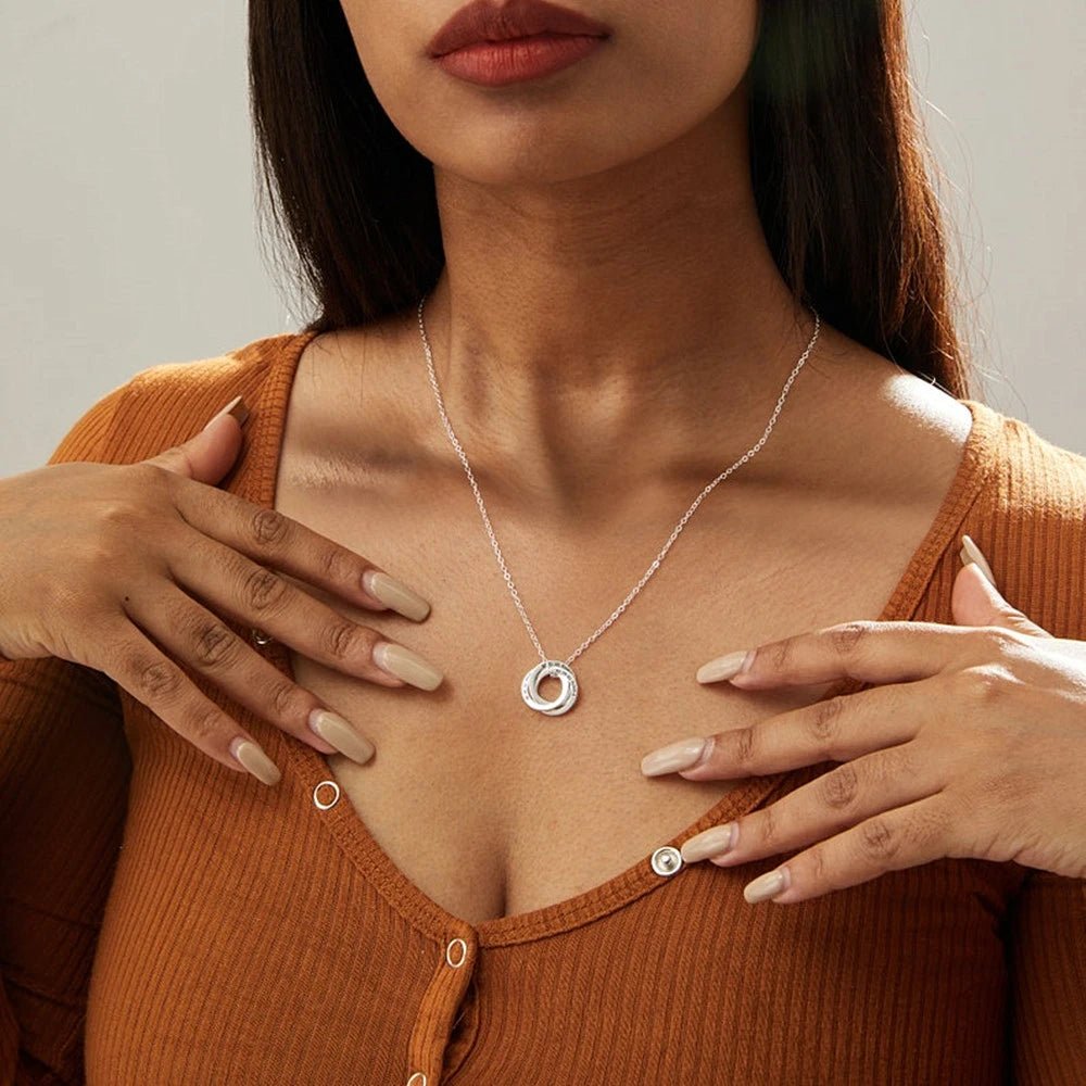 Engraved Russian Ring Interlocking Name Circle - BOGO 🔥 - BeeBeeBuys