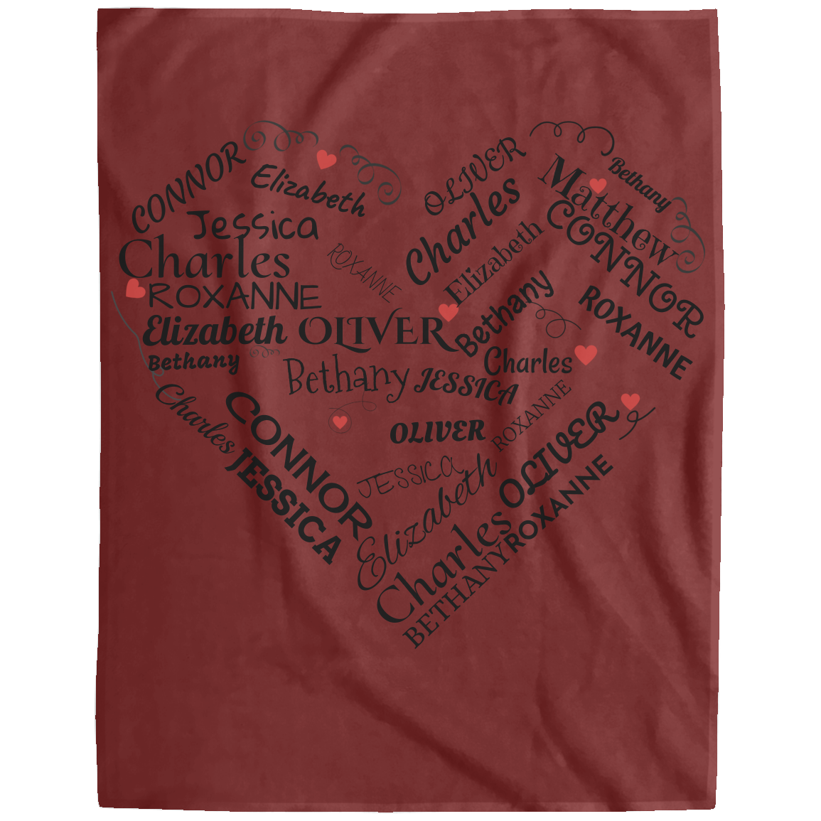 Loving Heart - Personalized Fleece Blanket - 60x80