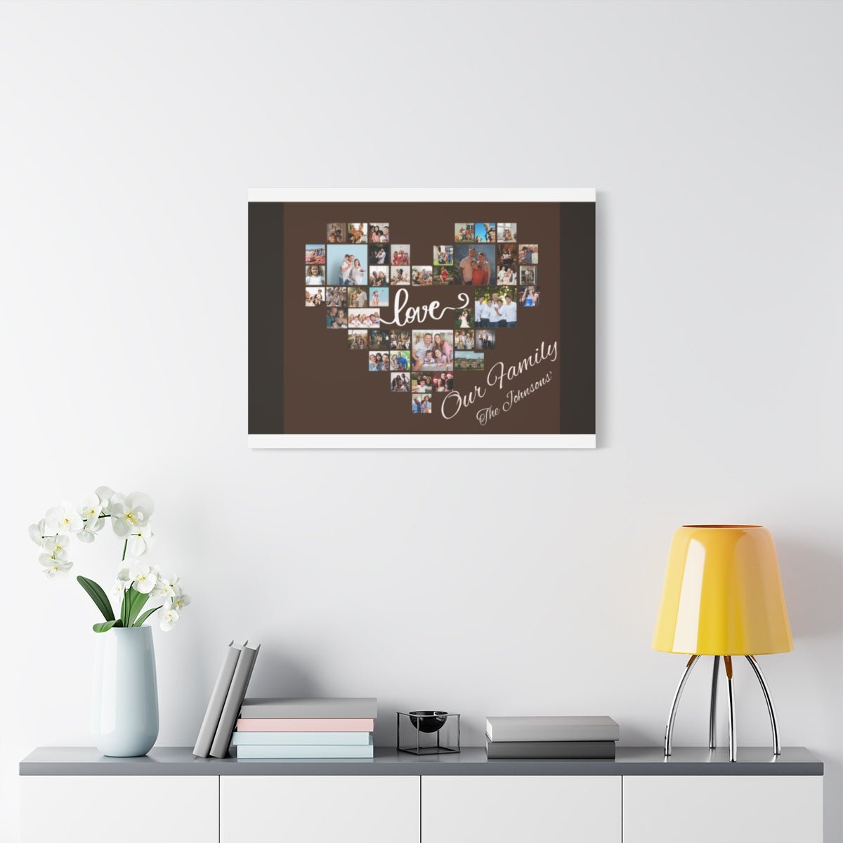 Family Heart Photo Canvas – The Ultimate Keepsake of Love - LIVE PREVIEW AVAILABLE🔥 - BeeBeeBuys