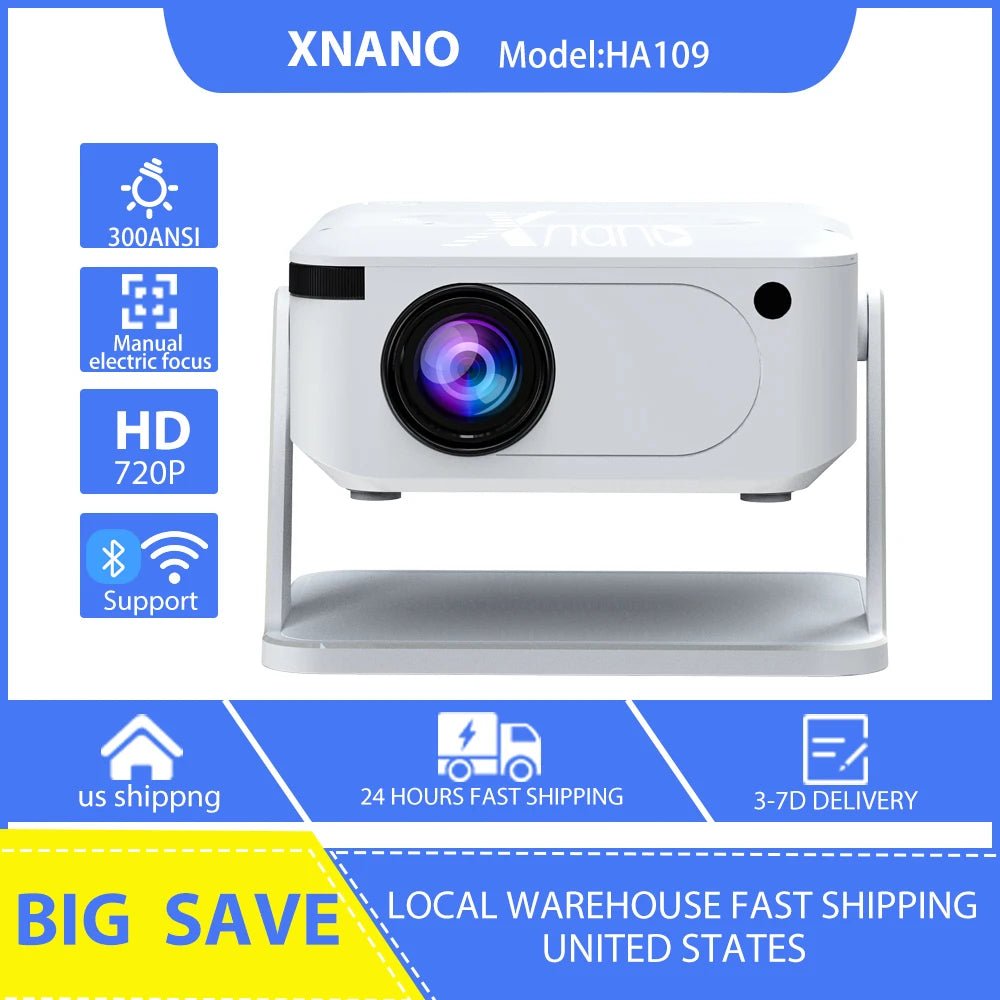 HA109 Portable Projector Digital Projector Android - BeeBeeBuys