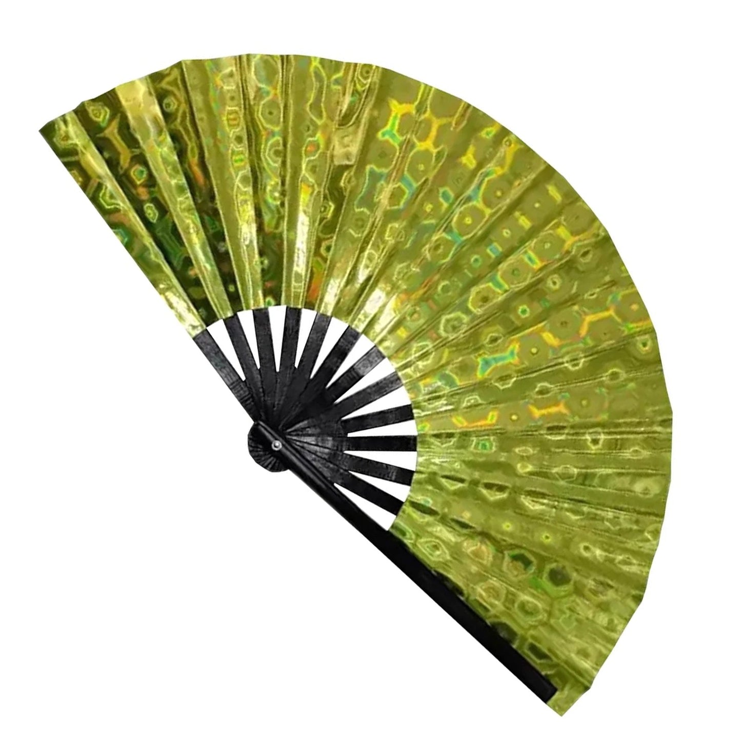 Holographic Hand Fan Raves Fans for Men Women - BeeBeeBuys